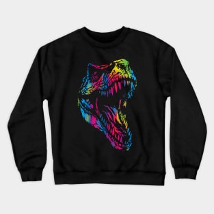 Vibrant T-Rex Crewneck Sweatshirt